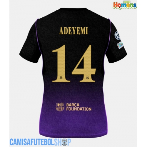 Camisa de time de futebol Barcelona Karim Adeyemi #14 Replicas 2º Equipamento 2026-27 Manga Curta